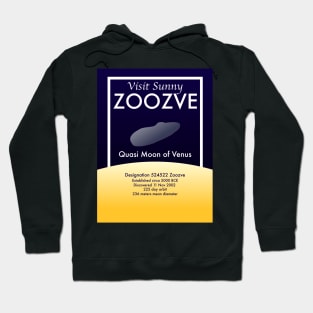 Zoozve solar system travel poster Hoodie